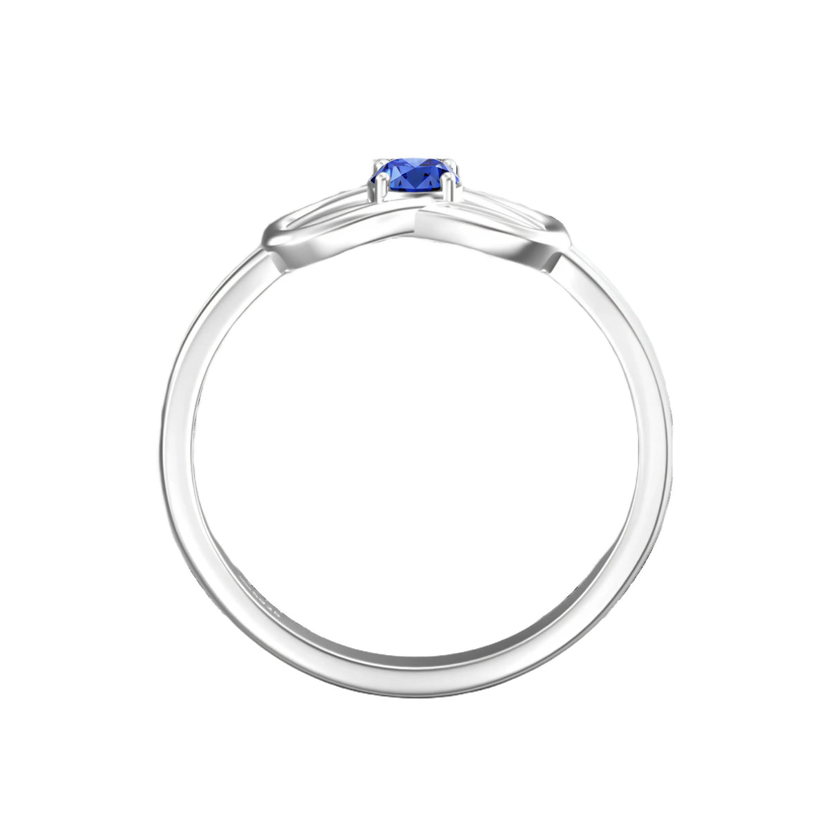 Birthstone Love Knot Ring