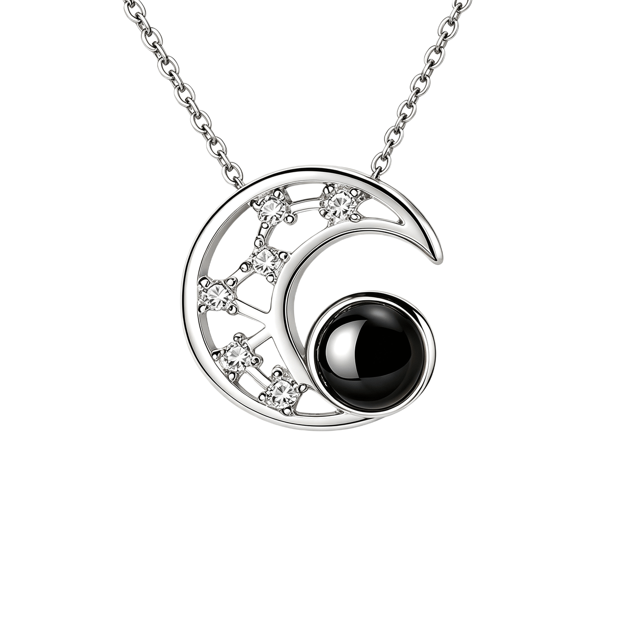 Moon Photo Projection Necklace