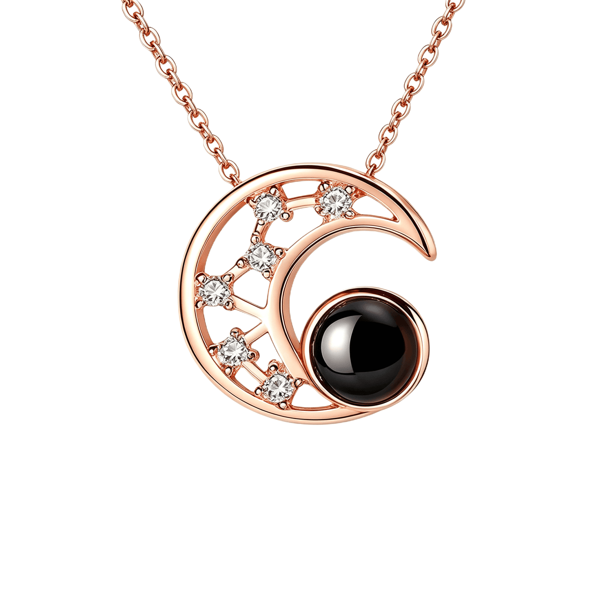 Moon Photo Projection Necklace