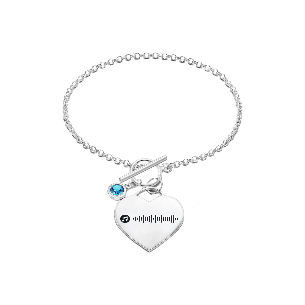 Music Code Heart Bracelet