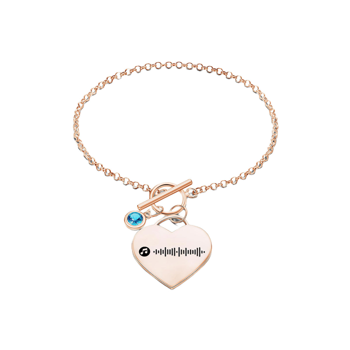 Music Code Heart Bracelet