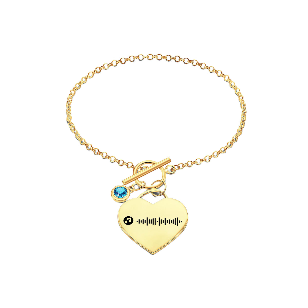 Music Code Heart Bracelet