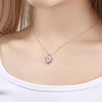 Heart Lock Photo Projection Necklace