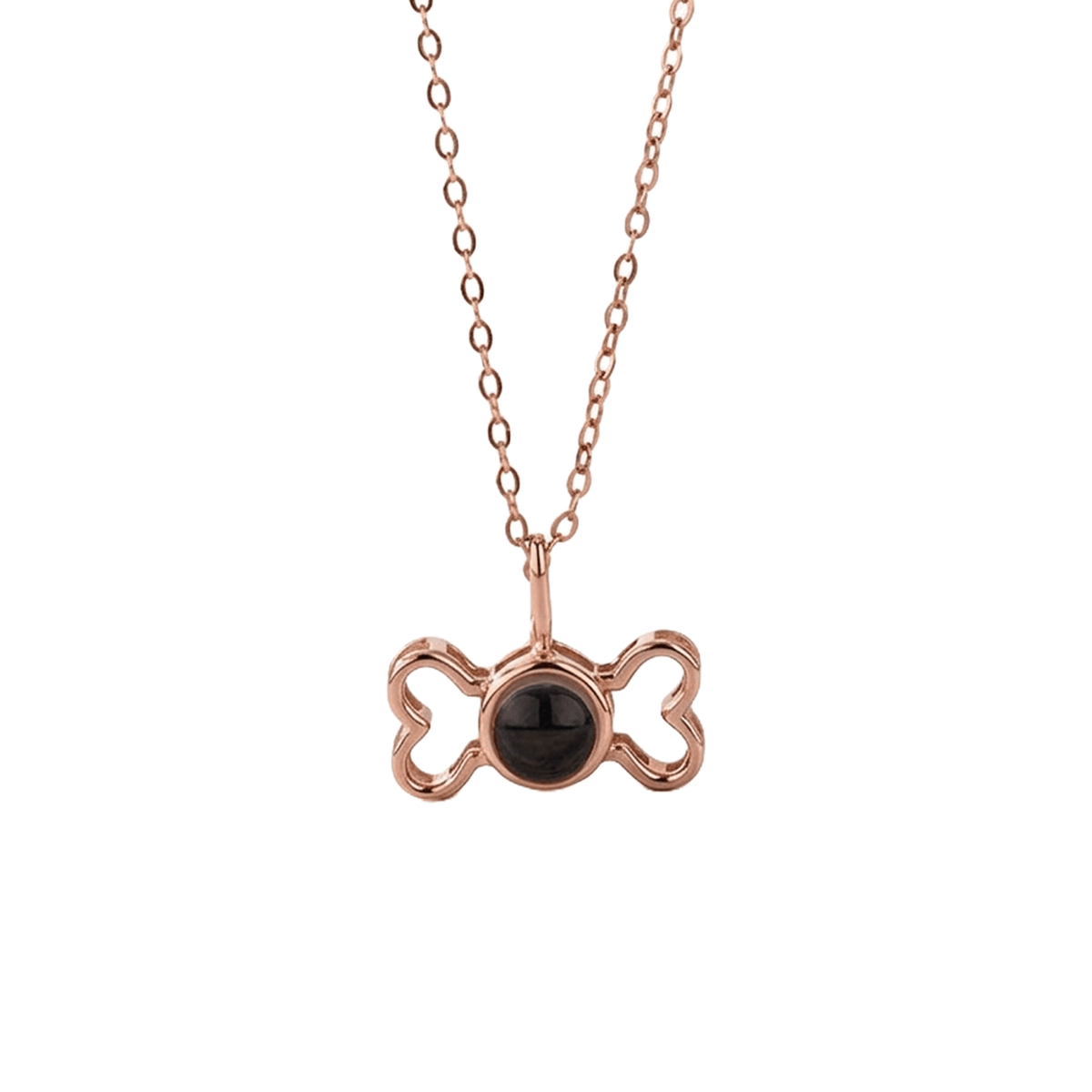 Puppy Bone Photo Projection Necklace