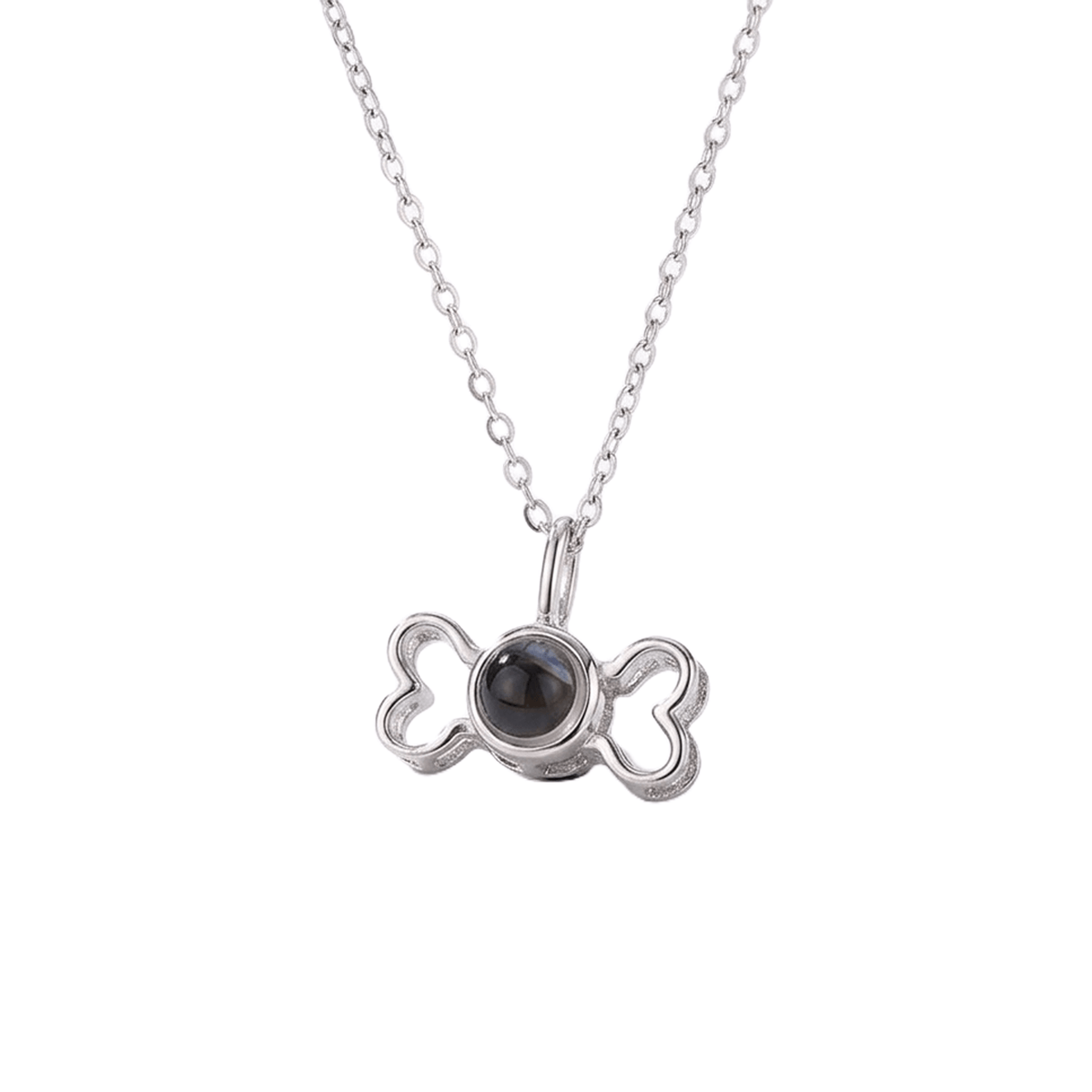 Puppy Bone Photo Projection Necklace