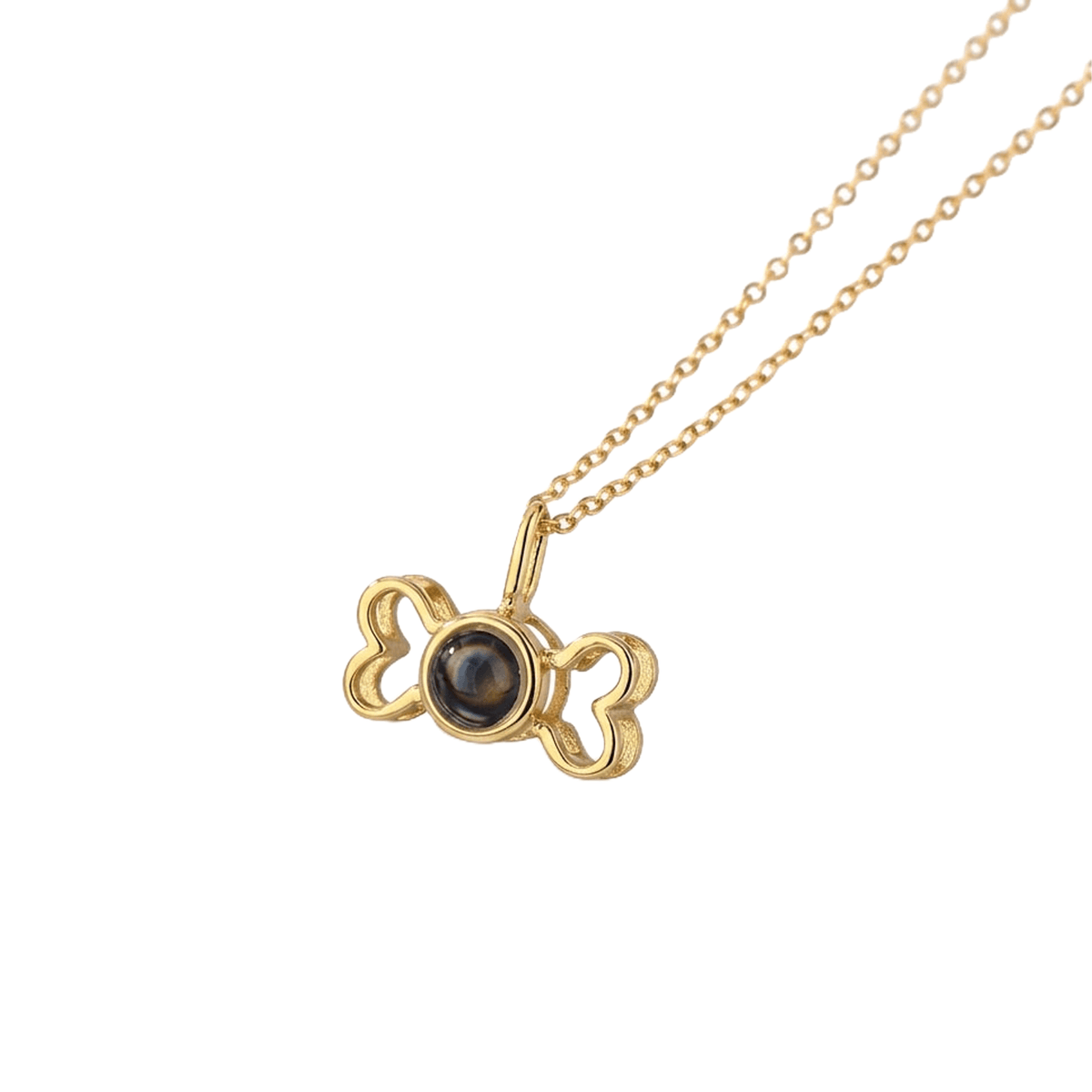 Puppy Bone Photo Projection Necklace