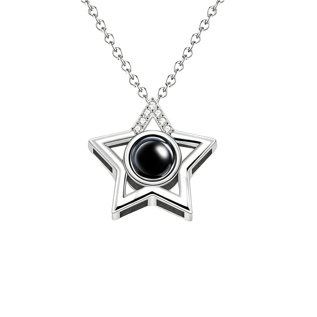 Star Photo Projection Necklace