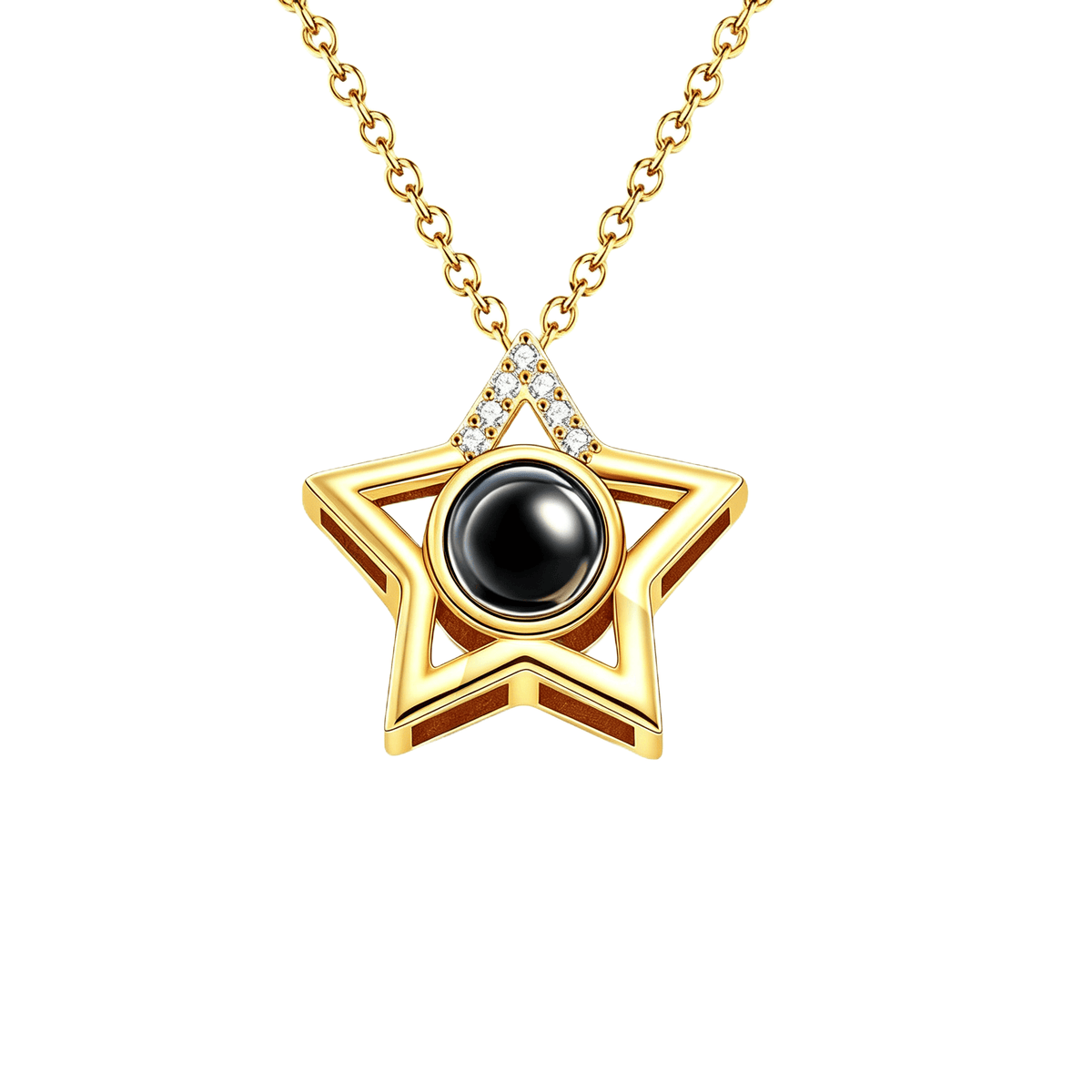 Star Photo Projection Necklace