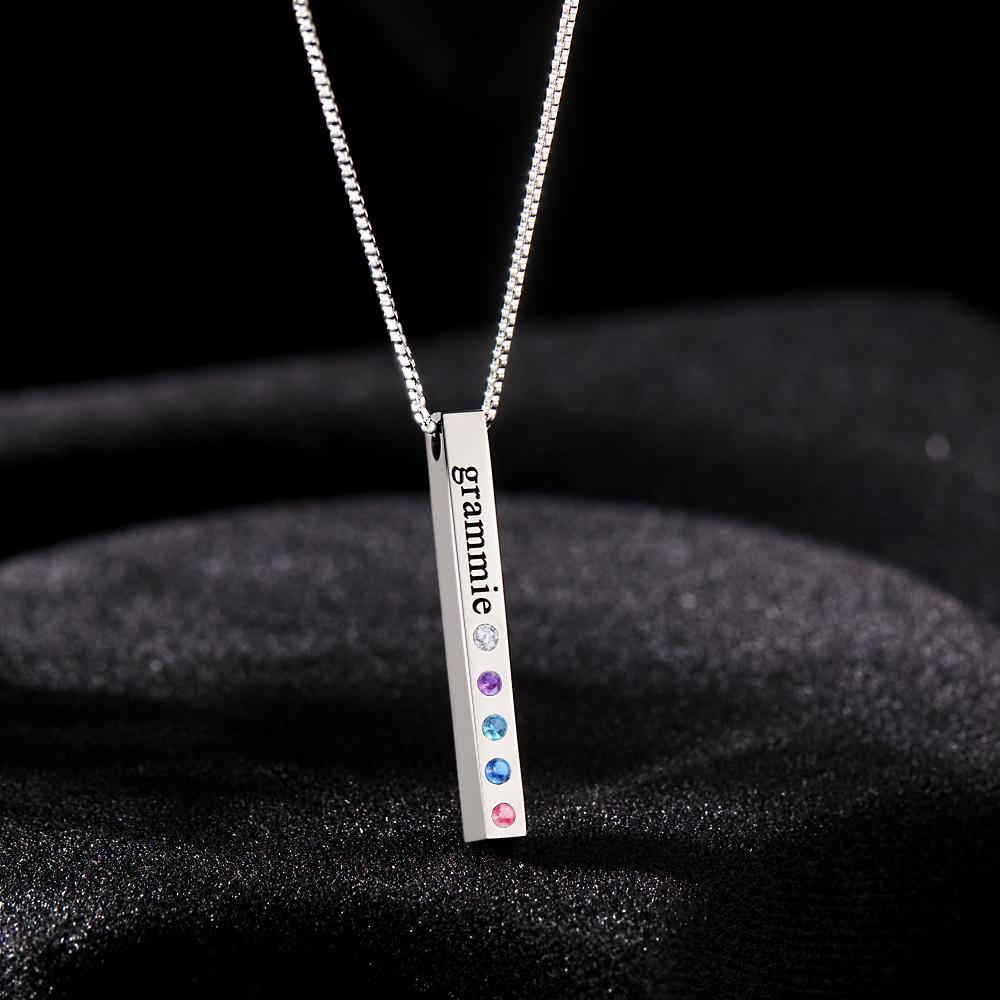 Birthstone Bar Necklace