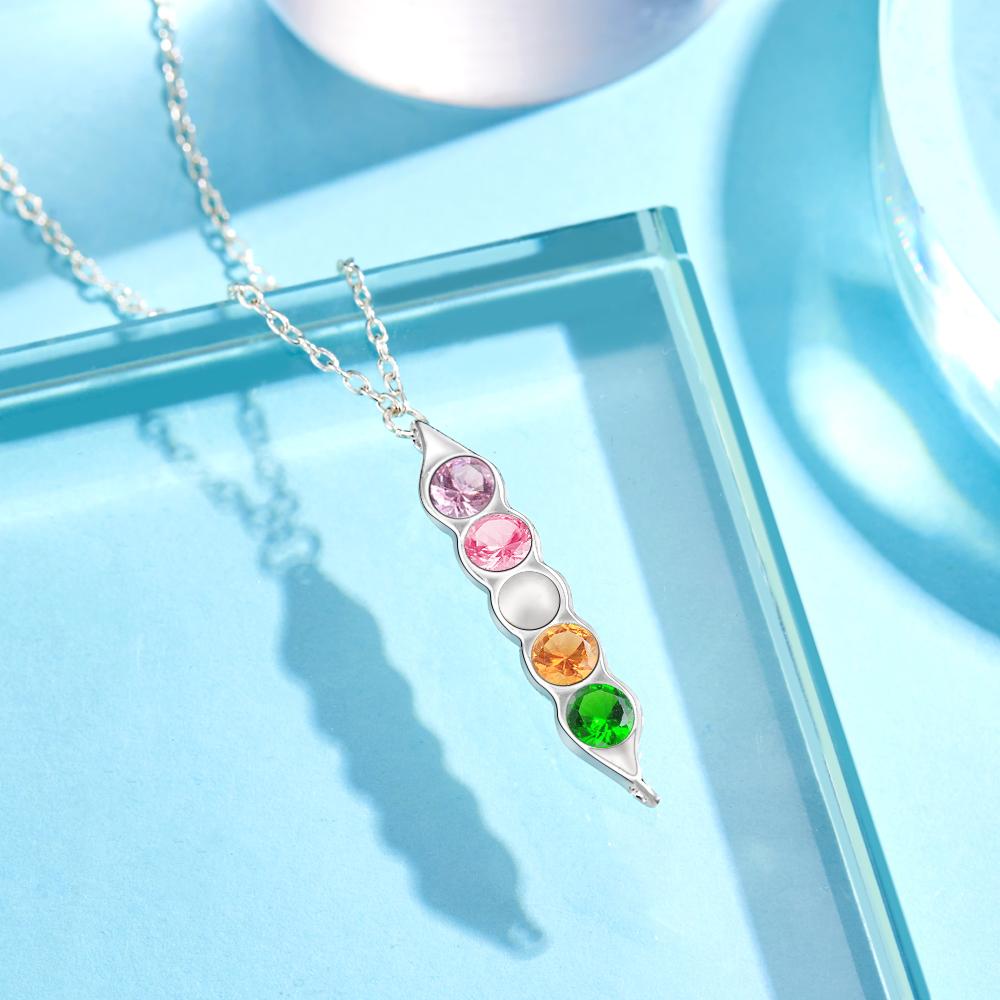 Peas in a Pod Birthstone Necklace
