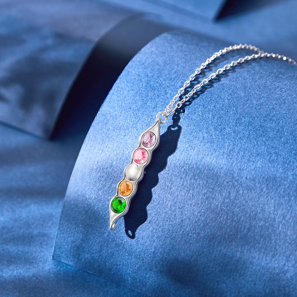 Peas in a Pod Birthstone Necklace