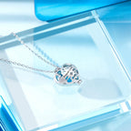 Engraved Heart Birthstone Necklace