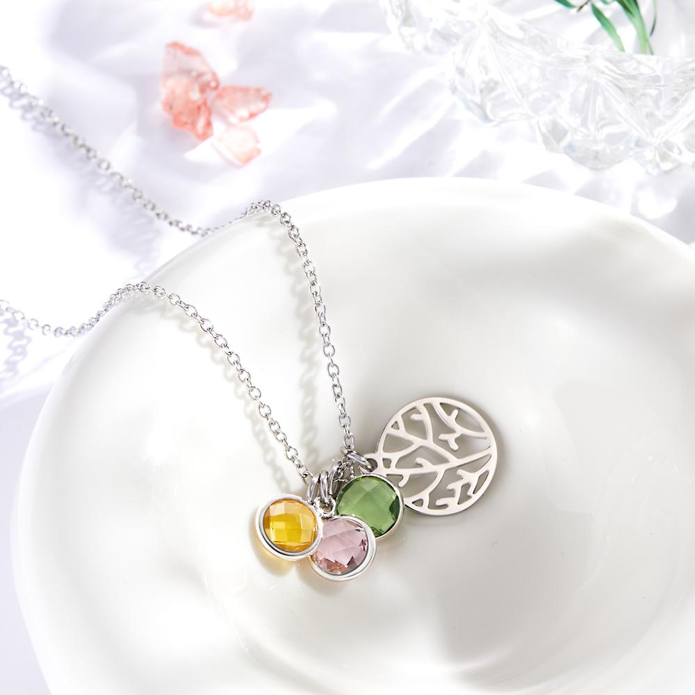 Gold Birthstone Necklace
