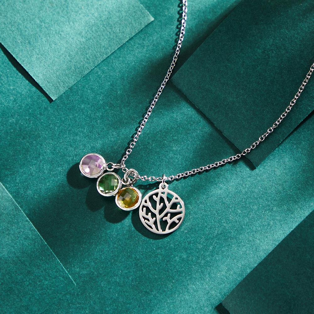 Gold Birthstone Necklace