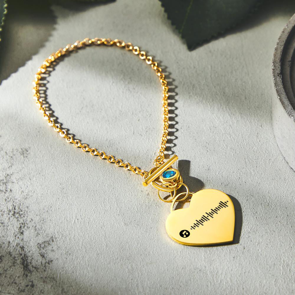 Music Code Heart Bracelet