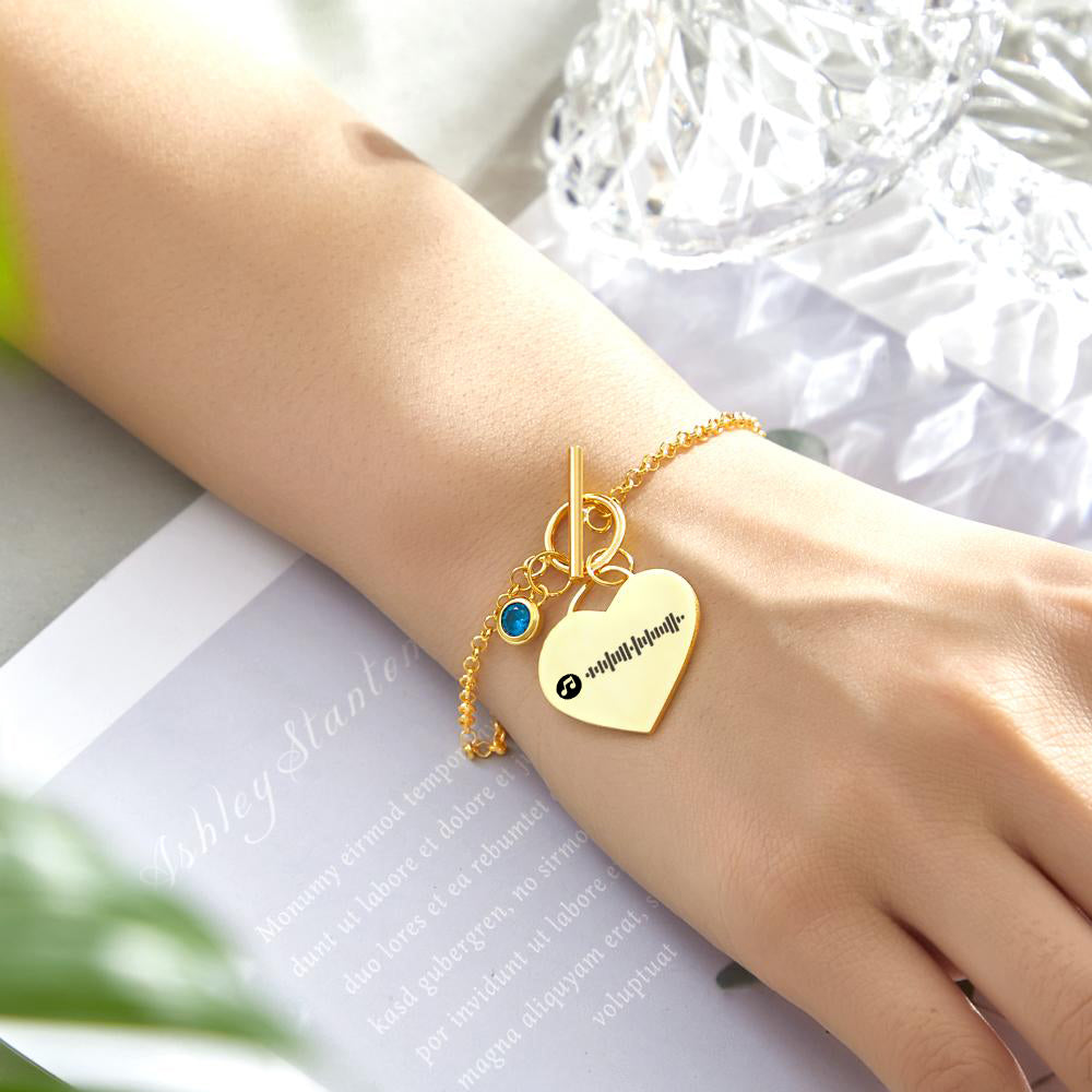 Music Code Heart Bracelet