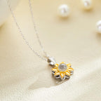 Sunflower Pendant Photo Projection Necklace