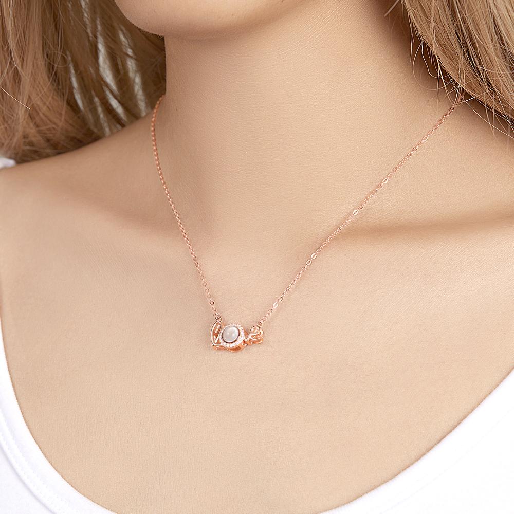 Personalized Love Photo Projection Necklace