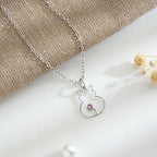 Cat Birthstone Necklace