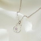 Cat Birthstone Necklace
