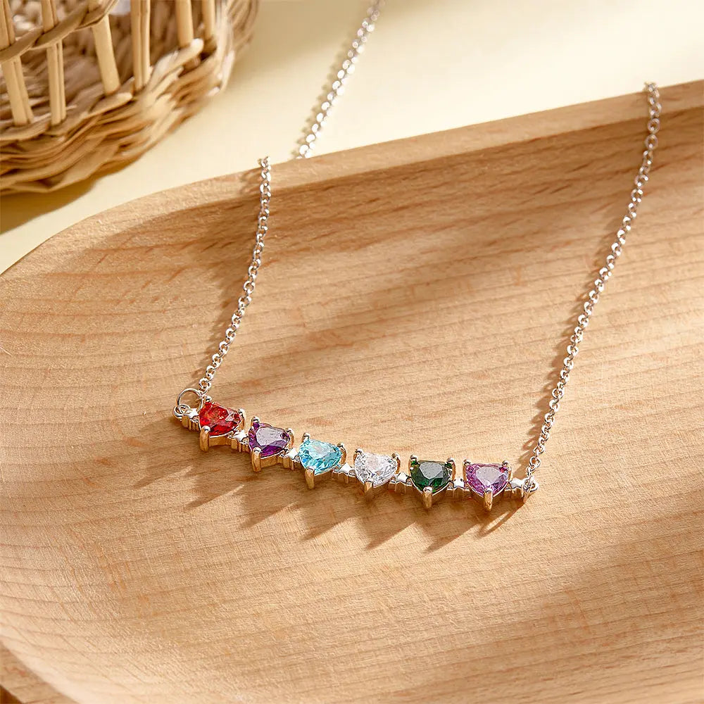 Heart Birthstone Necklace